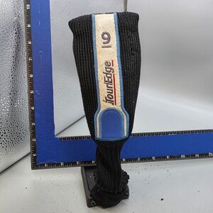 Tour Edge 9 Wood Headcover Black Blue Knit Vintage Fairway Wood Golf Club Cover
